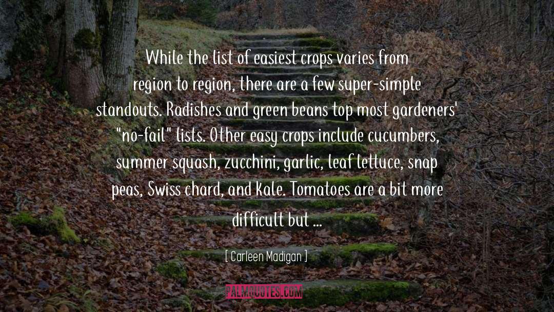 Trellised Zucchini quotes by Carleen Madigan