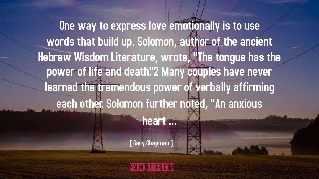 Tremendous Power quotes by Gary Chapman
