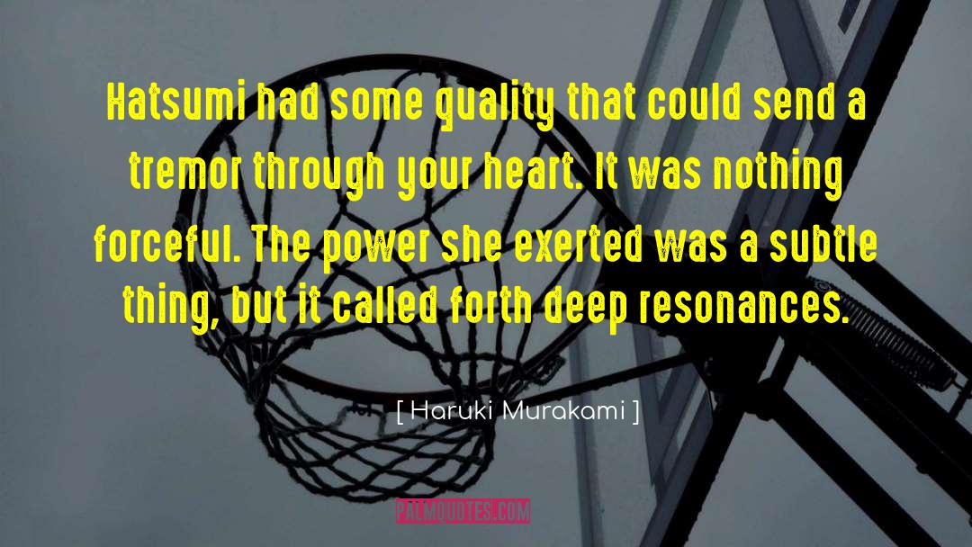 Tremor quotes by Haruki Murakami