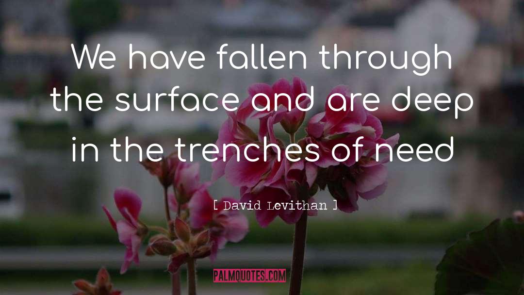 Trenches quotes by David Levithan