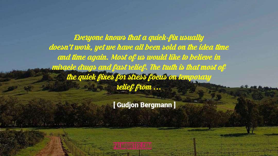 Tress And Stress Relief quotes by Gudjon Bergmann