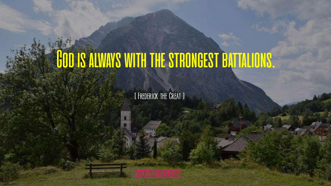 Triangle Strongest Shape Quote quotes by Frederick The Great