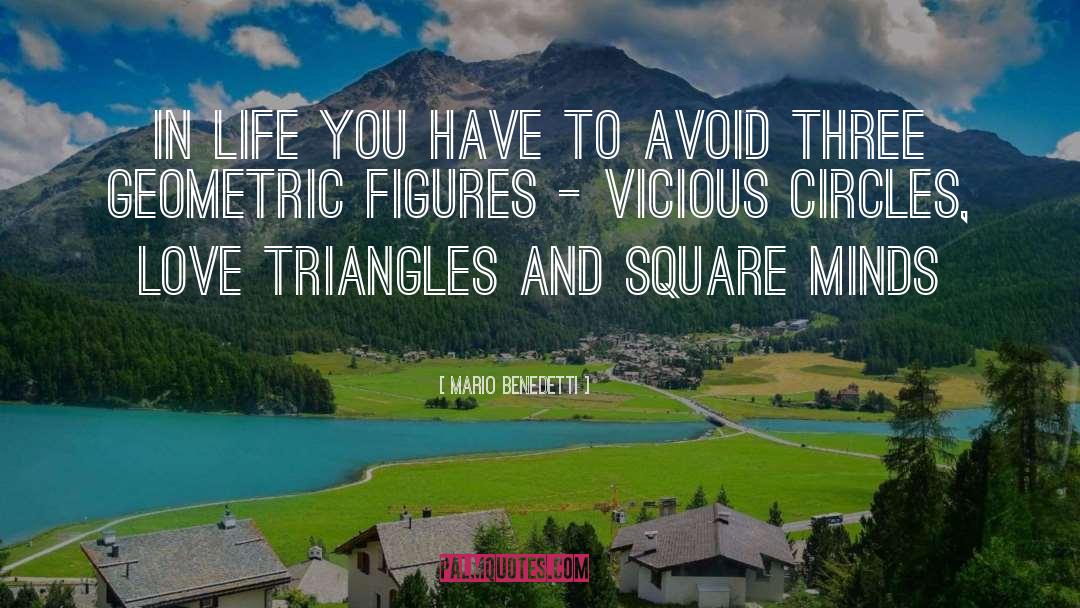 Triangles quotes by Mario Benedetti