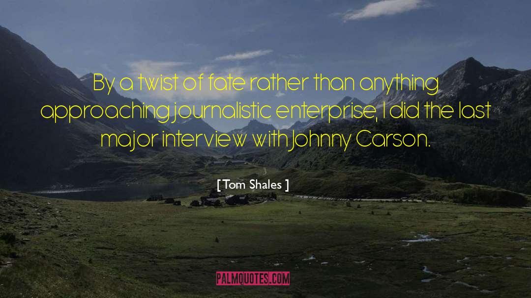 Triangulation Interview quotes by Tom Shales