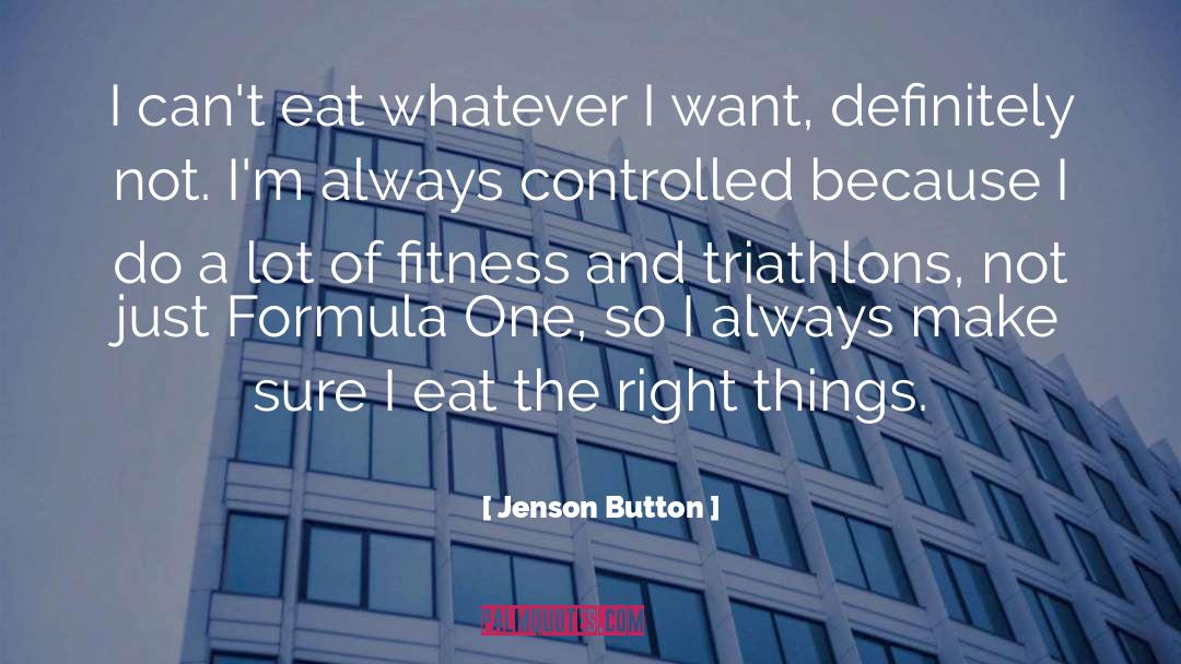 Triathlon quotes by Jenson Button