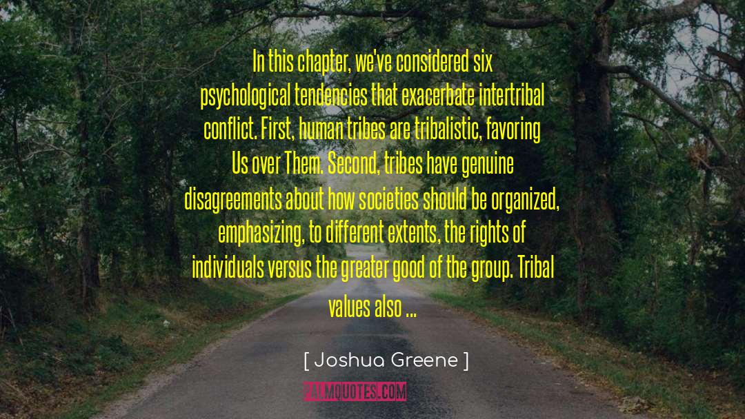 Tribalism quotes by Joshua Greene