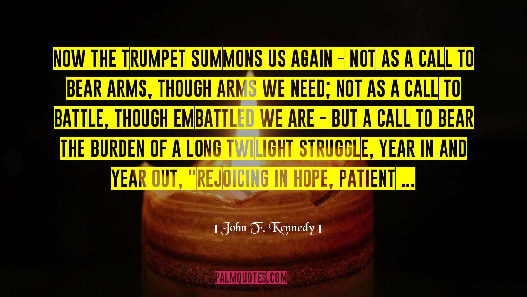 Tribulation quotes by John F. Kennedy