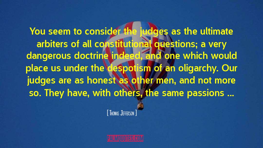 Tribunal quotes by Thomas Jefferson