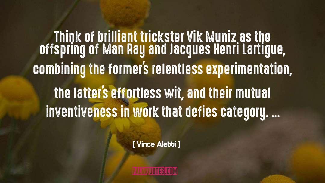 Trickster quotes by Vince Aletti
