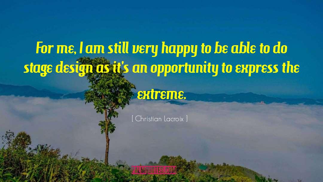 Trinidad Express Newspaper quotes by Christian Lacroix