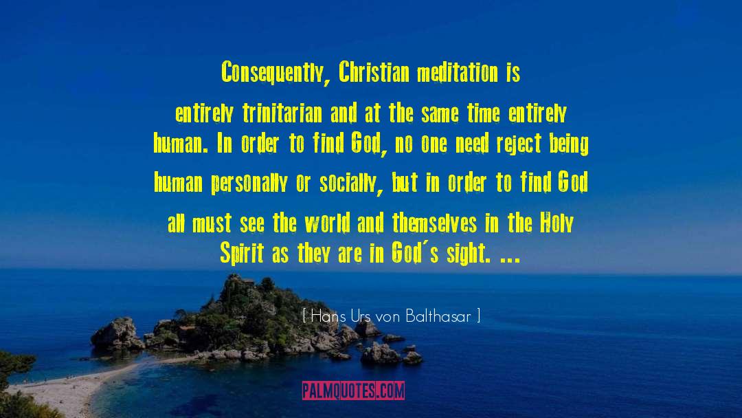 Trinitarian quotes by Hans Urs Von Balthasar