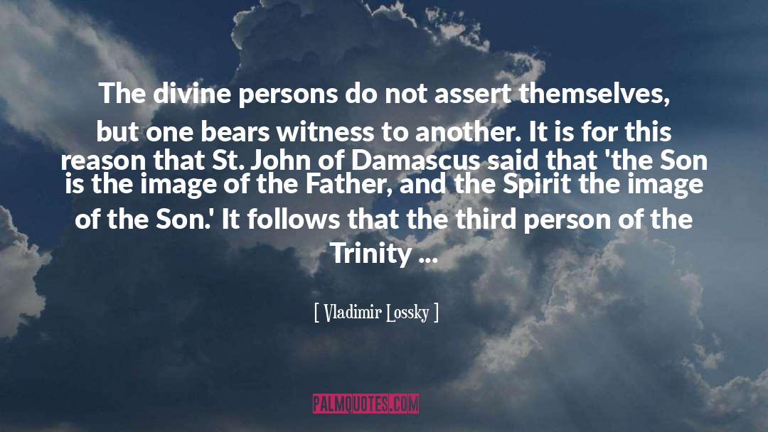 Trinity quotes by Vladimir Lossky