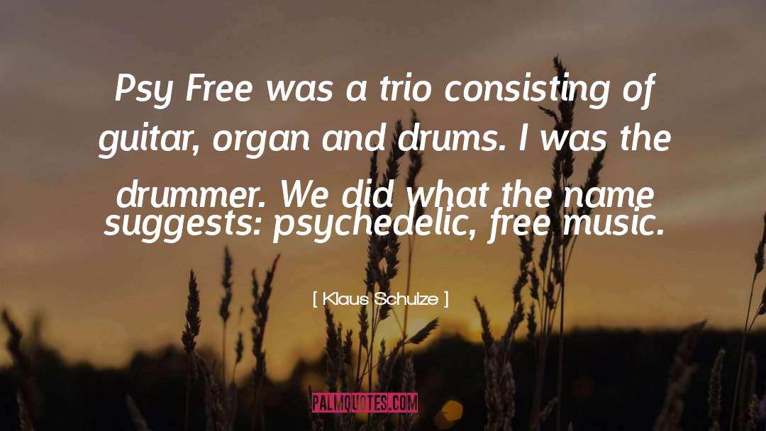 Trio quotes by Klaus Schulze