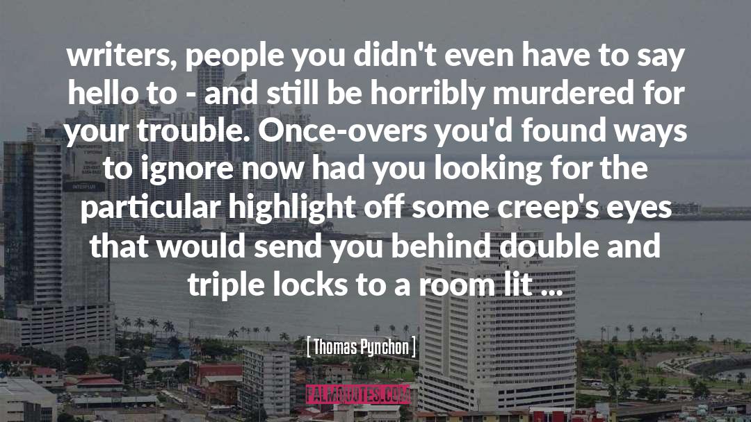 Triple D quotes by Thomas Pynchon