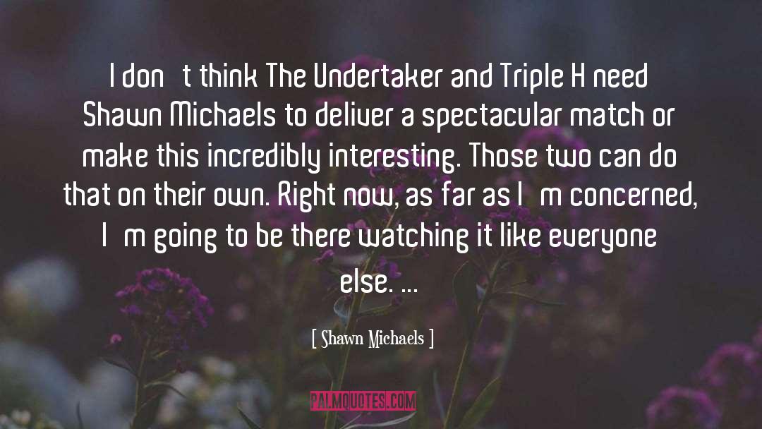 Triple H quotes by Shawn Michaels