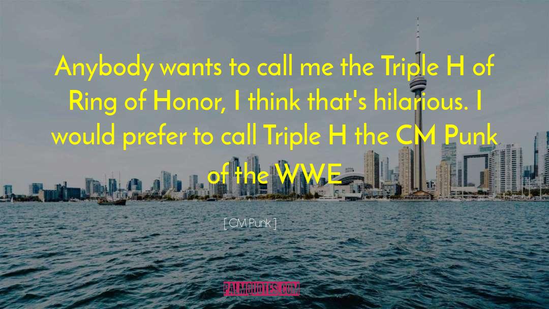 Triple H quotes by CM Punk