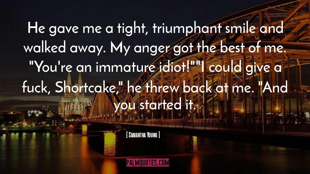 Triumphant Smile quotes by Samantha Young
