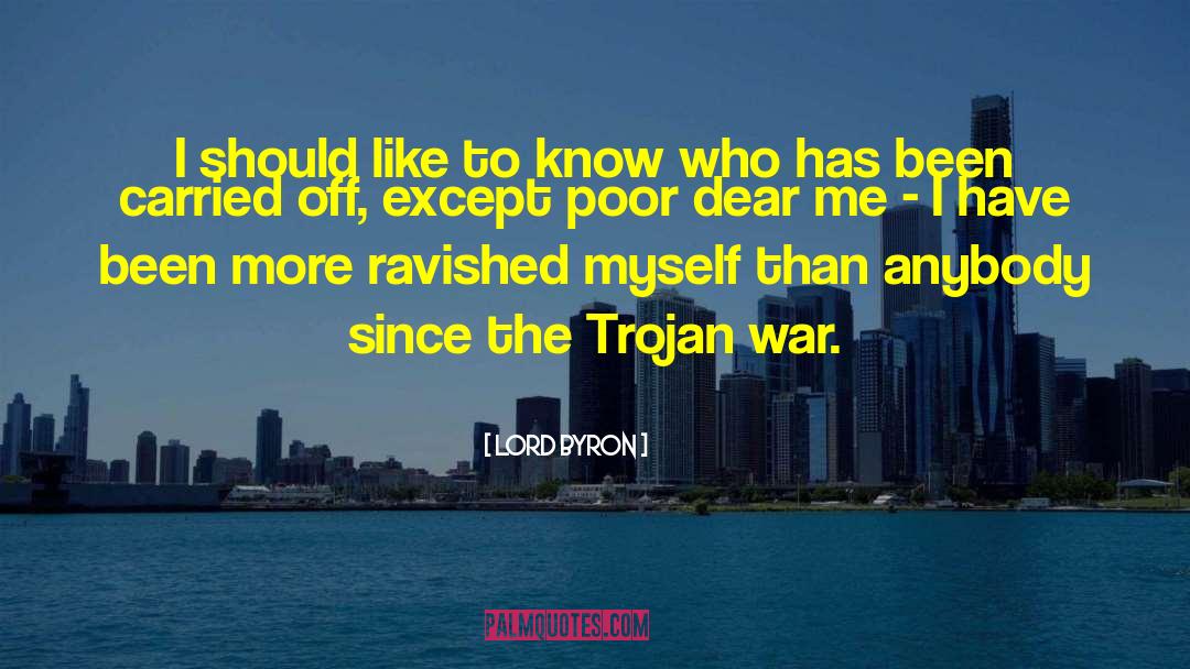 Trojan War quotes by Lord Byron