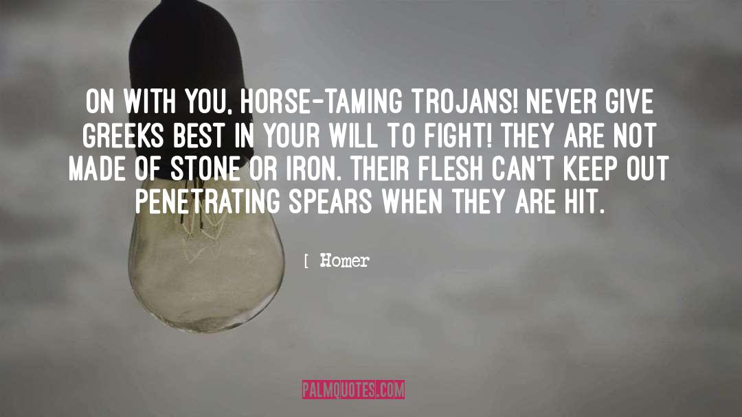 Trojans quotes by Homer