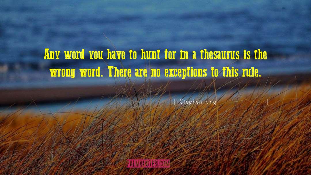 Tromped Thesaurus quotes by Stephen King