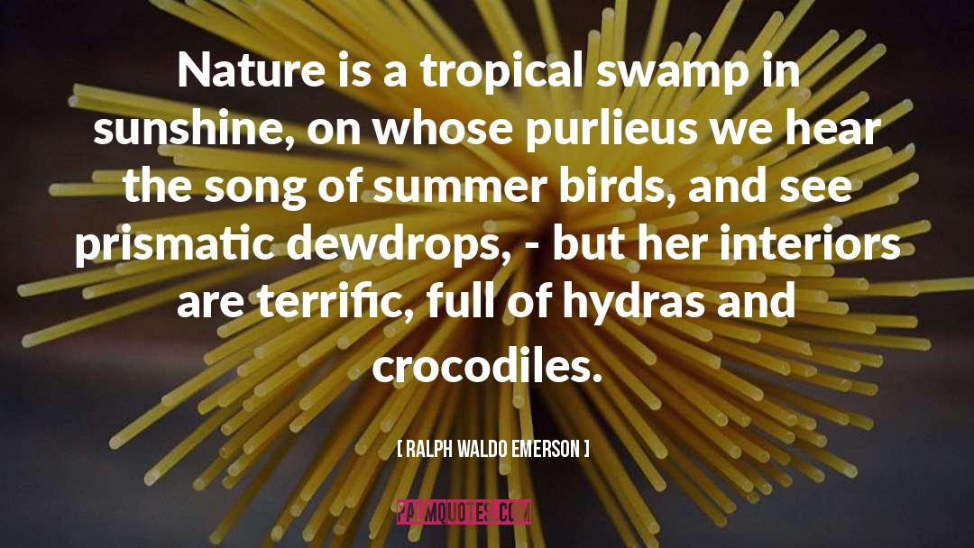 Tropical Decor quotes by Ralph Waldo Emerson