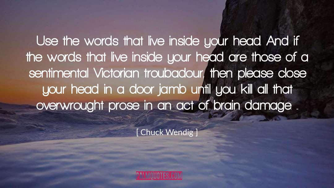 Troubadour quotes by Chuck Wendig