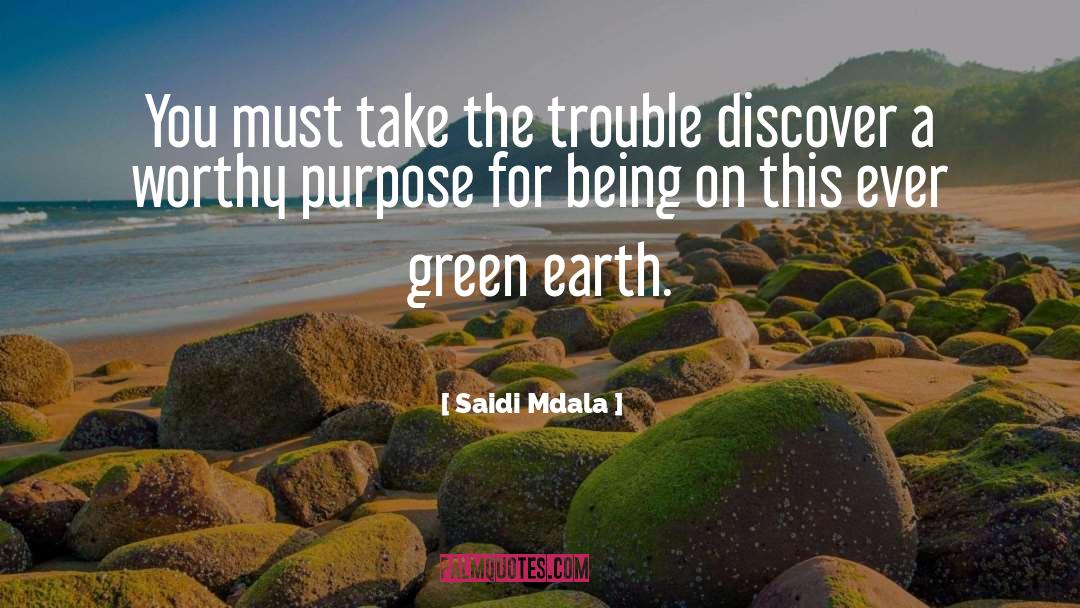 Trouble quotes by Saidi Mdala