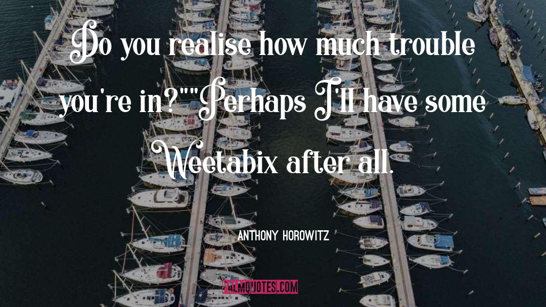 Trouble Series quotes by Anthony Horowitz