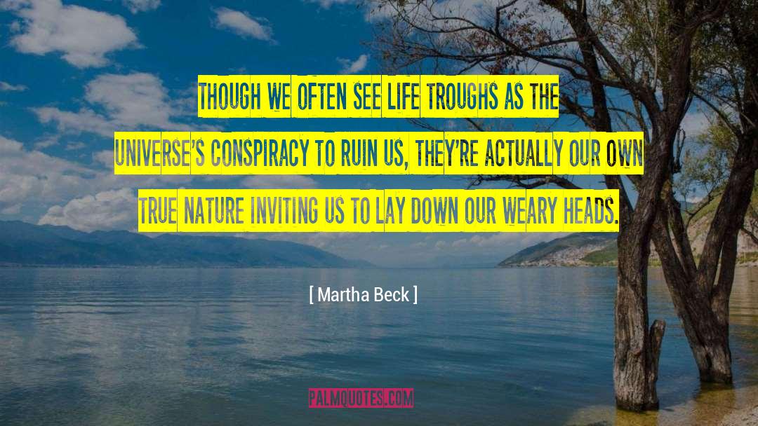 Trough quotes by Martha Beck