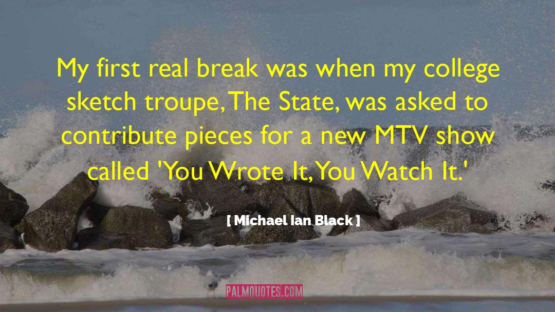 Troupe quotes by Michael Ian Black