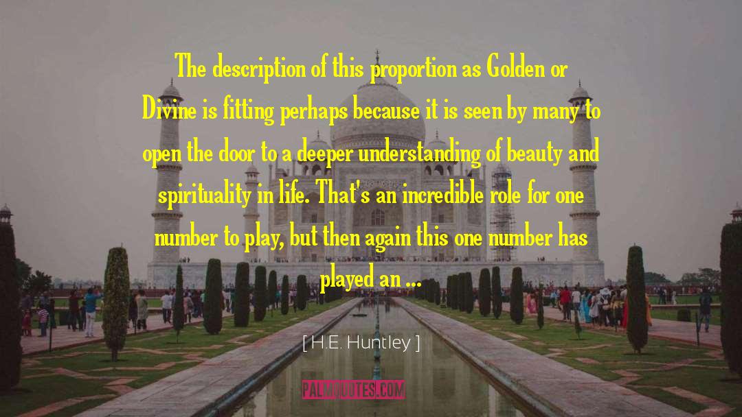 True Beauty Of Life quotes by H.E. Huntley