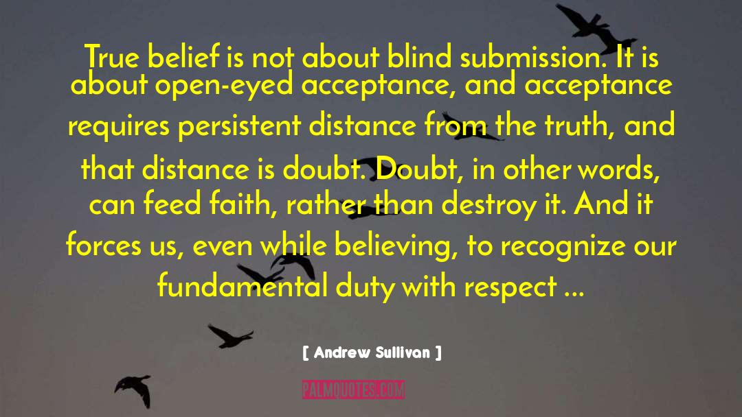 True Belief quotes by Andrew Sullivan