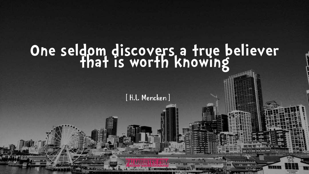 True Believer quotes by H.L. Mencken