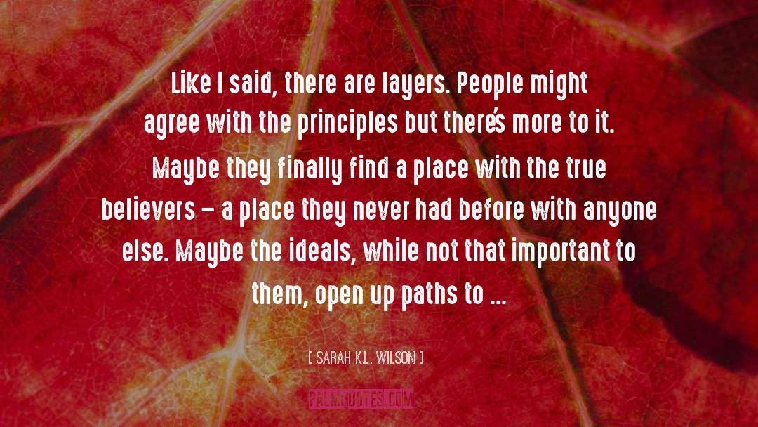 True Believers quotes by Sarah K.L. Wilson