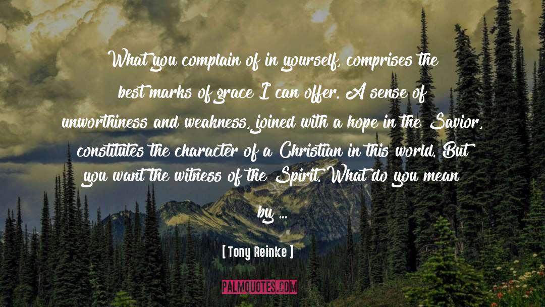 True Character Is Revealed quotes by Tony Reinke
