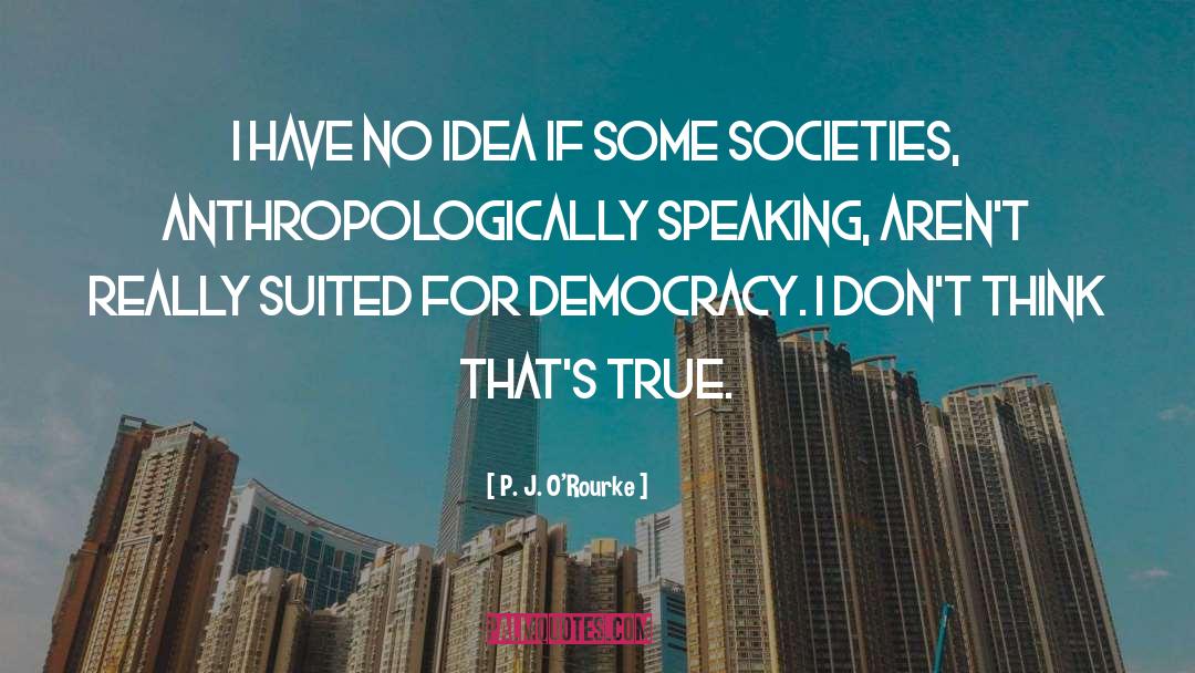 True Democracy quotes by P. J. O'Rourke