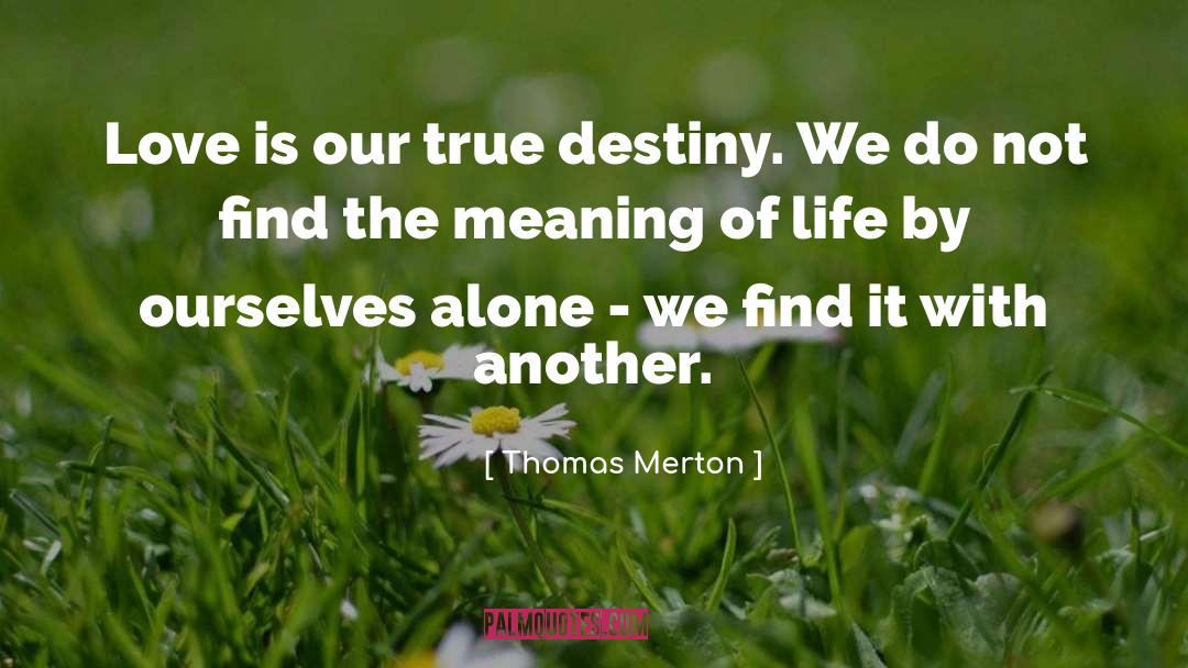 True Destiny quotes by Thomas Merton