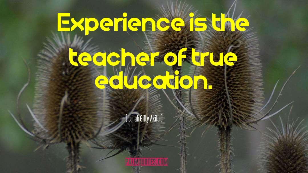 True Education quotes by Lailah Gifty Akita