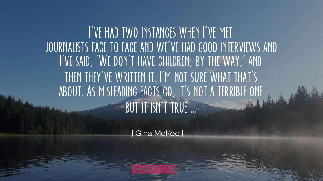 True Facts About Europeans quotes by Gina McKee
