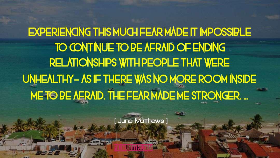 True Fear quotes by June Matthews