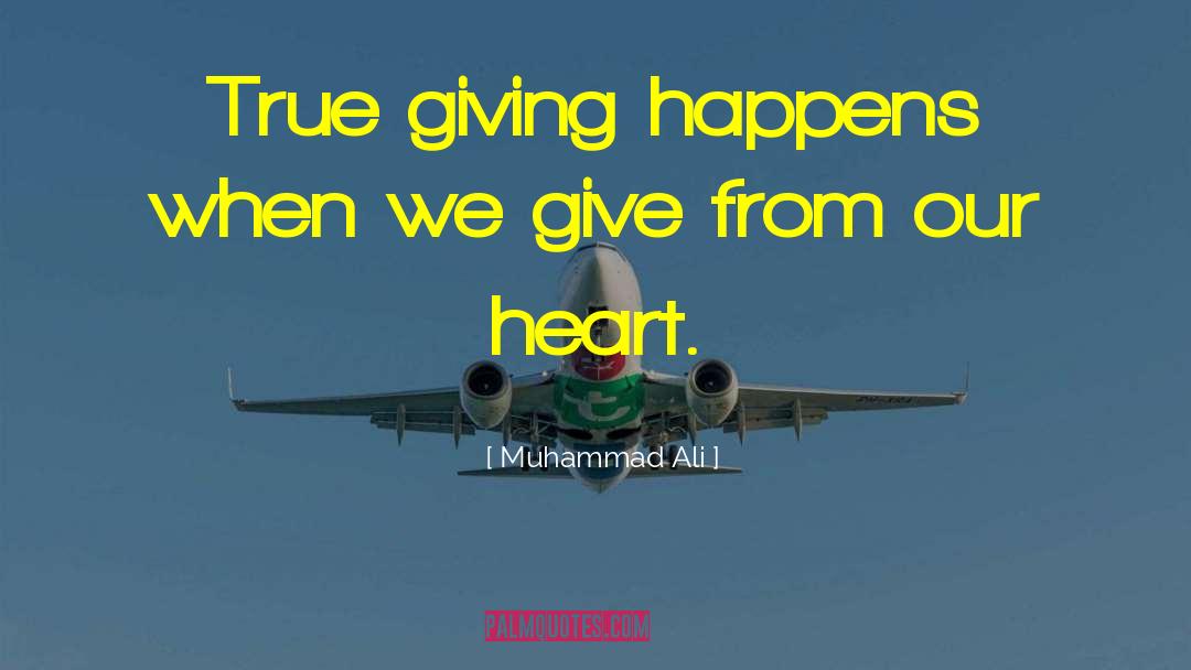 True Giving quotes by Muhammad Ali