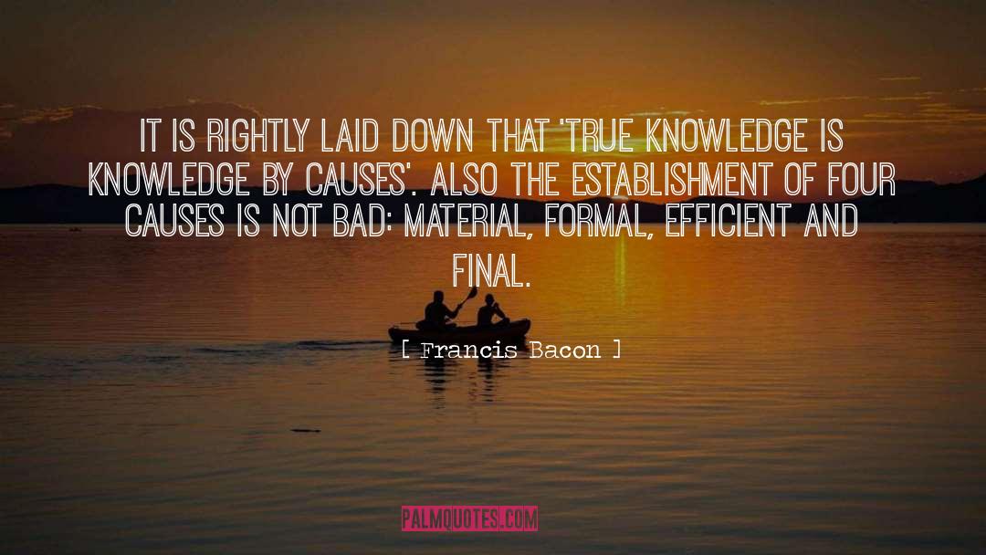 True Knowledge quotes by Francis Bacon