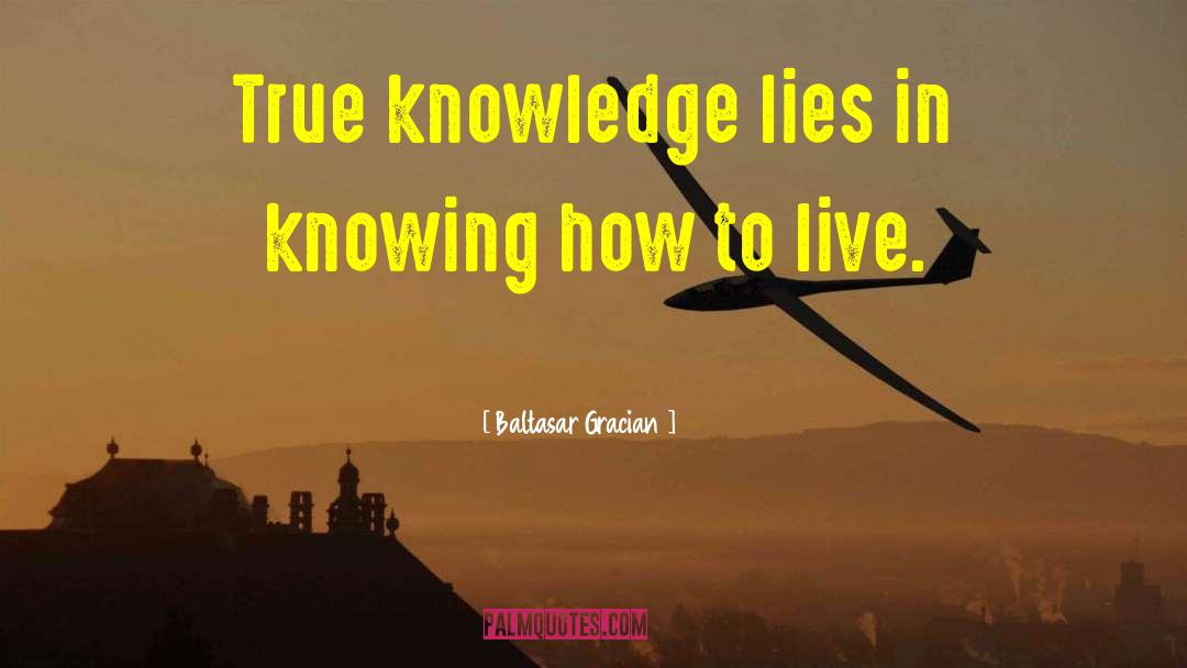 True Knowledge quotes by Baltasar Gracian