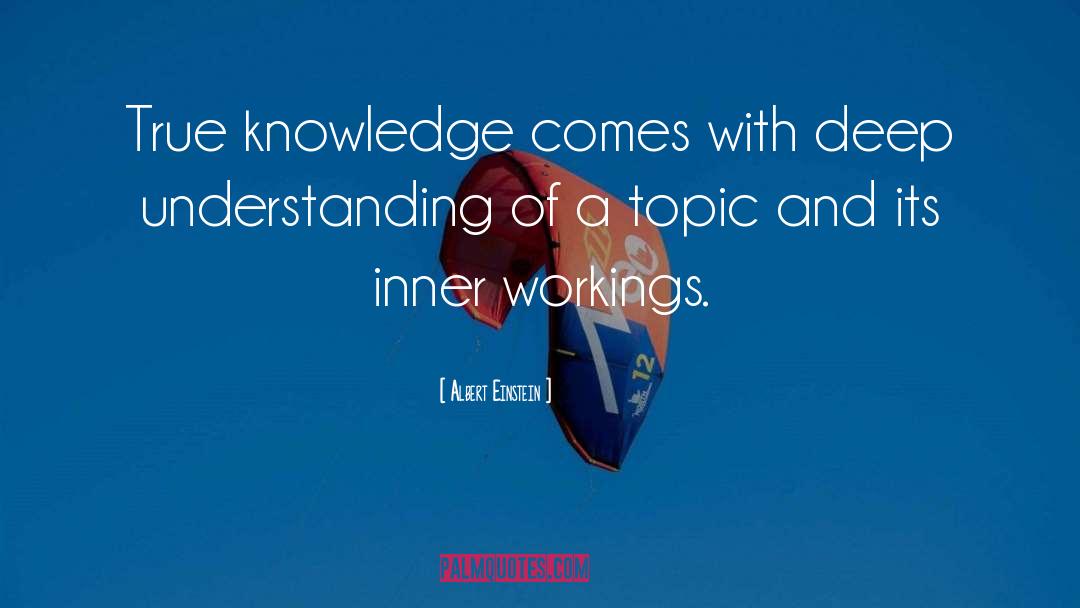 True Knowledge quotes by Albert Einstein