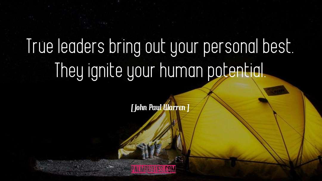 True Leaders quotes by John Paul Warren