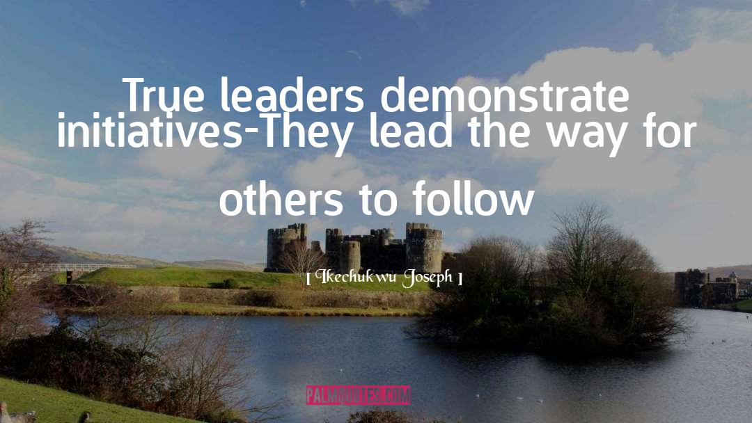True Leaders quotes by Ikechukwu Joseph