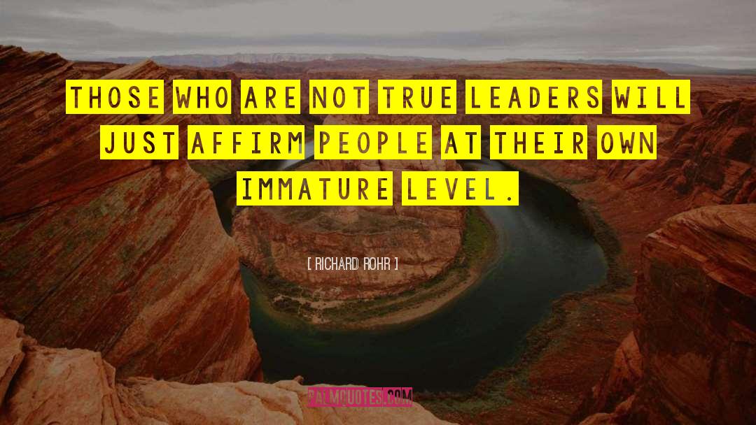 True Leaders quotes by Richard Rohr