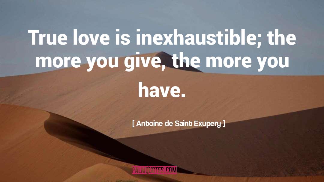 True Love Is quotes by Antoine De Saint Exupery