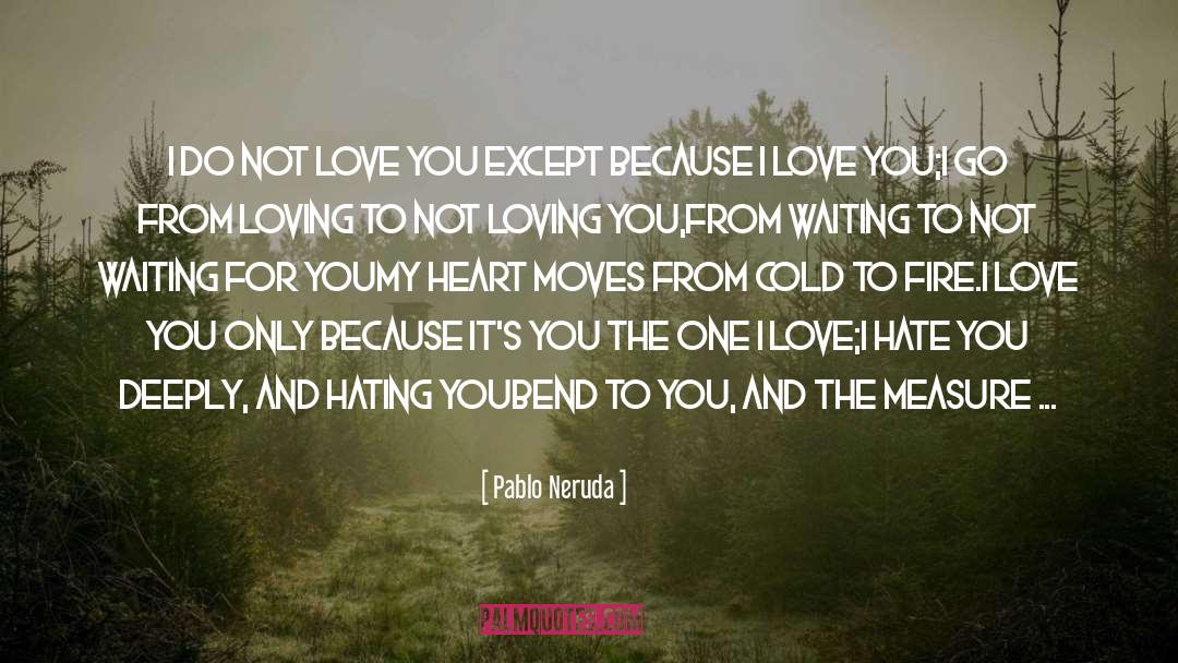 True Loving Not Wanting quotes by Pablo Neruda