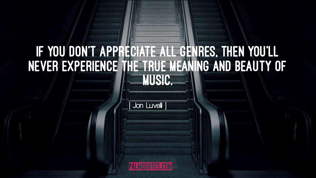 True Meaning quotes by Jon Luvelli